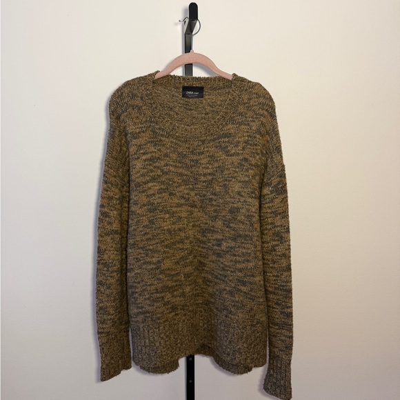 Zara Sweaters - Zara Women's Brown Wool Crewneck Sweater Size S